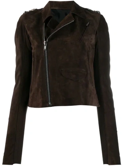 Shop Rick Owens Larry Classic Stooges Jacket In 04 Brown