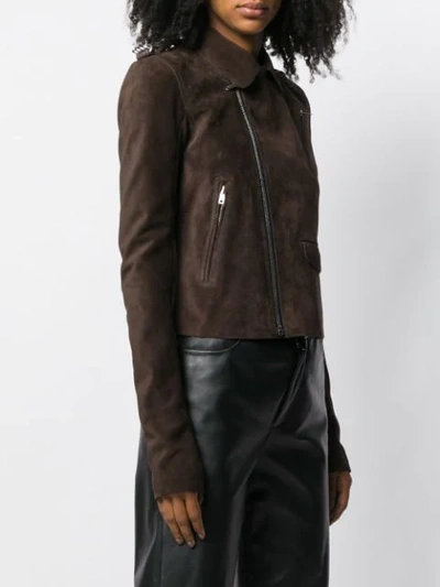 Shop Rick Owens Larry Classic Stooges Jacket In 04 Brown