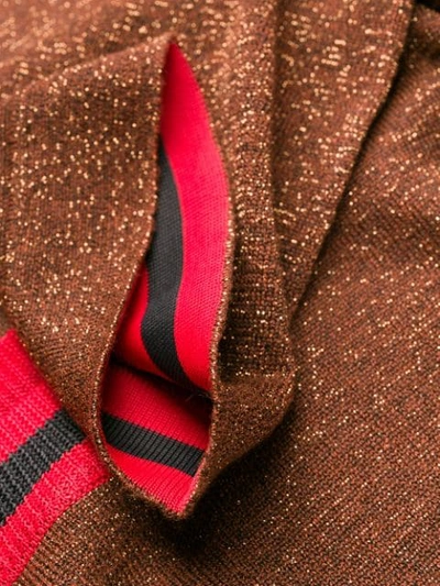 Shop Bellerose Contrast Collar Sweater In Brown