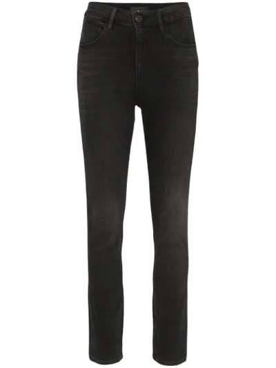 Shop 3x1 Channel Seam Skinny Jeans In Black