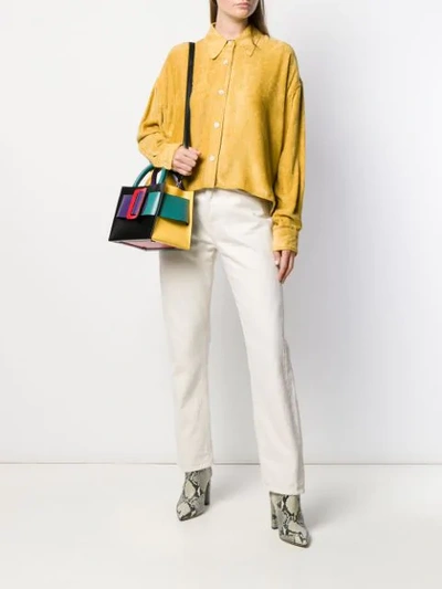 Shop Isabel Marant Cord Boxy-fit Shirt In Dusty Yellow