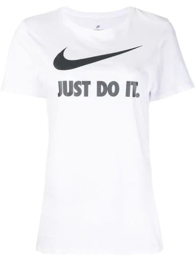 Shop Nike Front Logo T-shirt - White