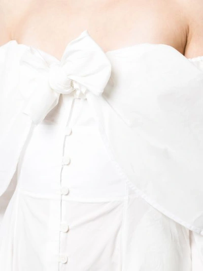 Shop Rosie Assoulin Off The Shouder Long Dress In White