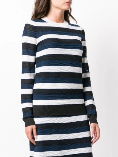 Shop Sonia Rykiel Striped Sweater In Blue