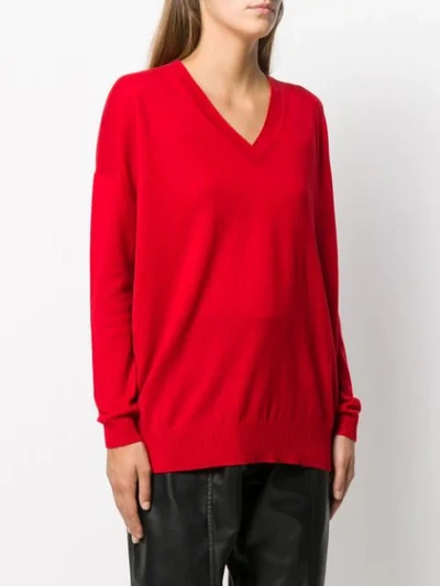 Shop Aragona Fein Gestrickter Pullover In Red