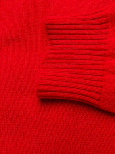 Shop Aragona Fein Gestrickter Pullover In Red