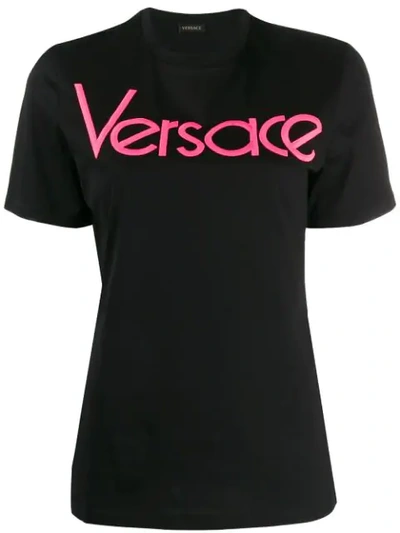 Shop Versace Vintage Logo T-shirt In Black
