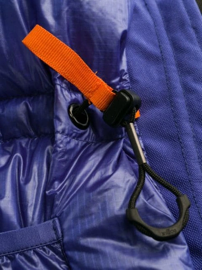Shop Brumal Hooded Down Coat In Blue