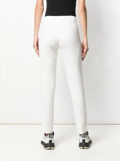 Shop P.a.r.o.s.h Slim Fit Trousers In White