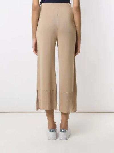 Shop Alcaçuz Nancy Cropped Trousers In Neutrals