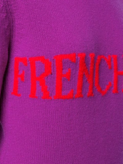 Shop Alberta Ferretti French Kiss Sweater In Purple