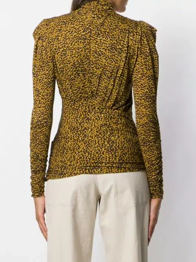 Shop Isabel Marant Jalford Blouse In Yellow