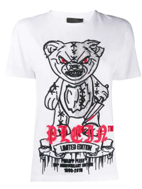 teddy bear with printed t shirt