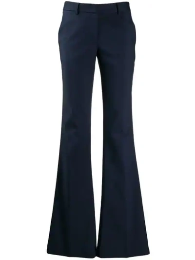 Shop Tonello Flared Style Trousers In Blue