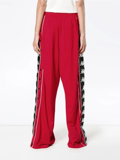 Shop Faith Connexion X Kappa Side Panel Track Pants In Red