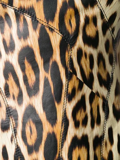 Shop Roberto Cavalli Leopard Print Mini Dress In D5134 Leopard