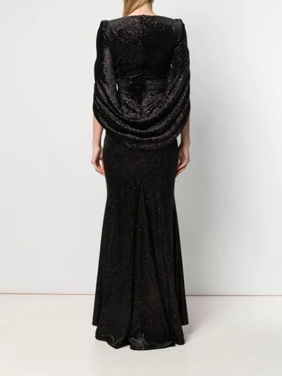 Shop Talbot Runhof Rosin Evening Gown In Black