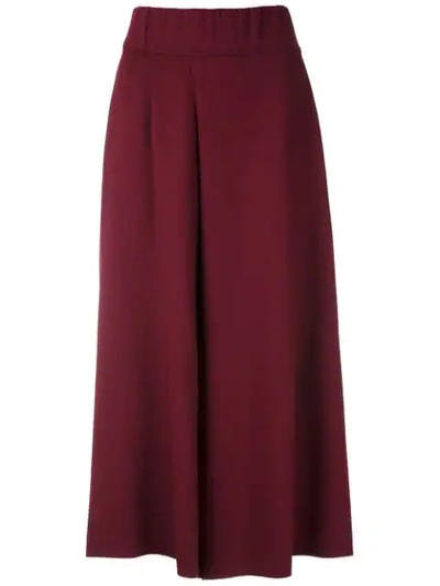 Shop Alcaçuz Pleated Marcio Cullotes In Red