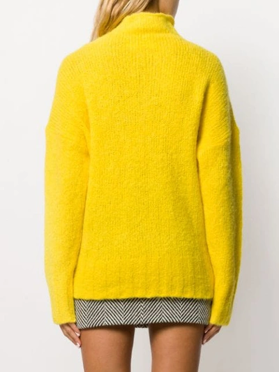 Shop Tela Klassischer Rollkragenpullover In Yellow