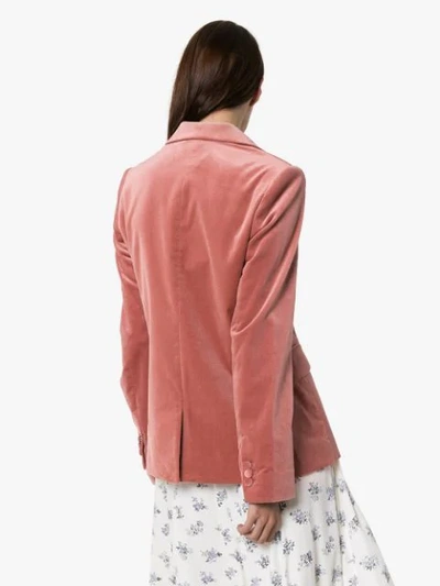 Shop Frame Single-breasted Blazer Jacket In Pink