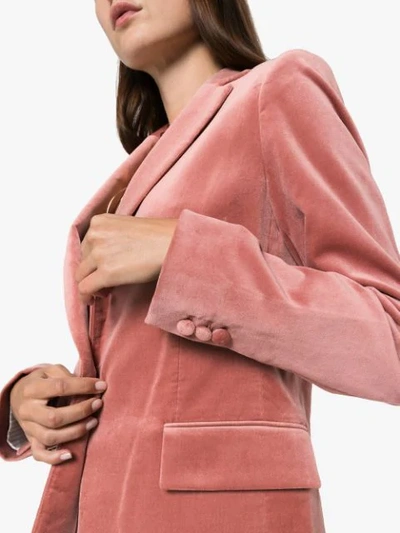 Shop Frame Single-breasted Blazer Jacket In Pink