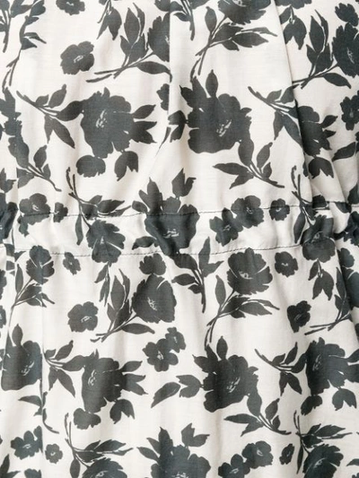 Shop Sara Lanzi Floral Print Dress - White