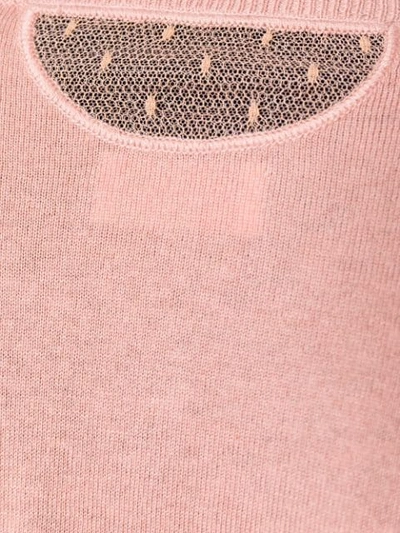 Shop Red Valentino Cropped Cardigan In Pink