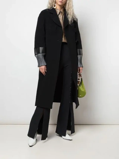 Ellery Oversized Midi Coat In Black