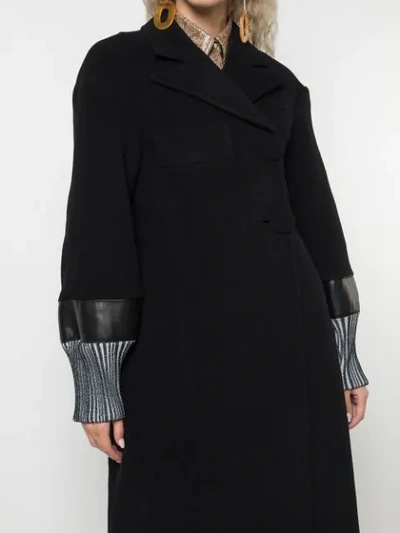Ellery Oversized Midi Coat In Black