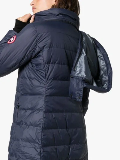 Shop Canada Goose Ellison Padded Hooded Jacket In Blue