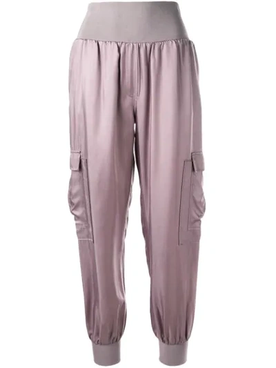CINQ A SEPT GILES侧饰口袋长裤 - 紫色