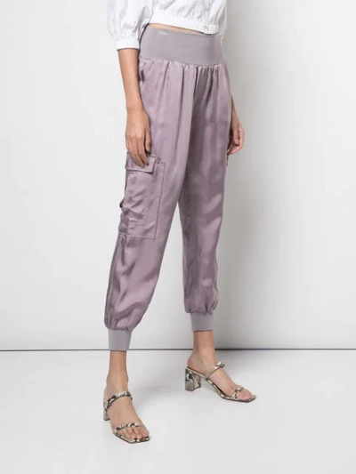 Shop Cinq À Sept Giles Side Pockets Trousers In Purple