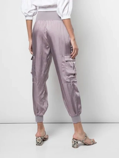 Shop Cinq À Sept Giles Side Pockets Trousers In Purple