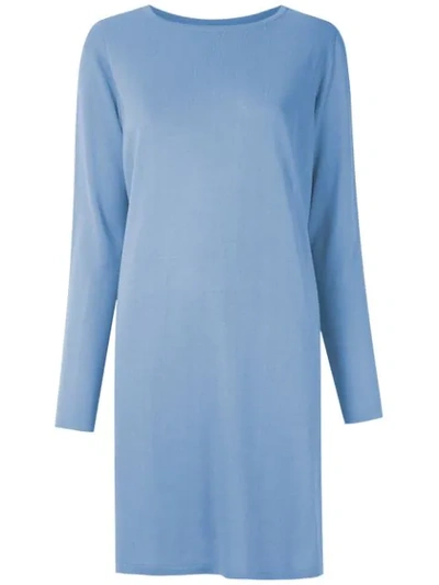 Shop Alcaçuz Neriah Knit Blouse In Blue