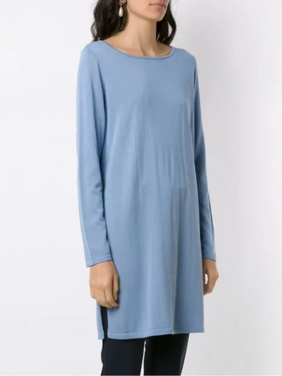 Shop Alcaçuz Neriah Knit Blouse In Blue