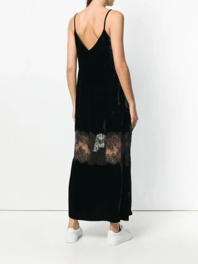 Shop Stella Mccartney Plunge Neck Maxi Dress - Black