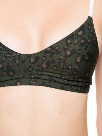 Shop The Upside Leopard Print Sports Bra In Green