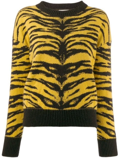Shop Laneus Two Tone Jumper In Yellow
