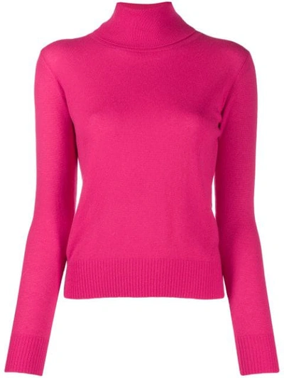 Shop Aragona Rollneck Cashmere Sweater In Pink