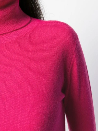 Shop Aragona Rollneck Cashmere Sweater In Pink