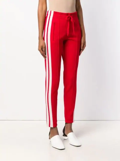 Shop Isabel Marant Étoile Slim Fit Track Pants In Red