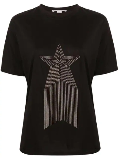 Shop Stella Mccartney Embellished Star T-shirt - Black
