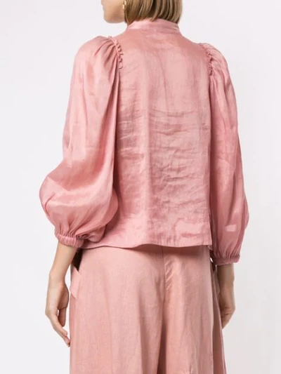 AJE 灯笼袖衬衫 - 粉色