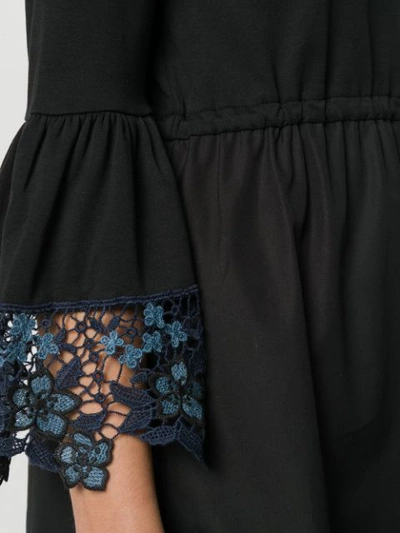 Shop See By Chloé Fitted Waist Summer Sdress In Black