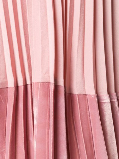 Shop Pinko Contrasting Pleated Skirt In Pink