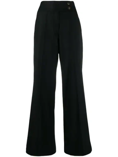 Shop Société Anonyme Pauline Wide-leg Trousers In Black