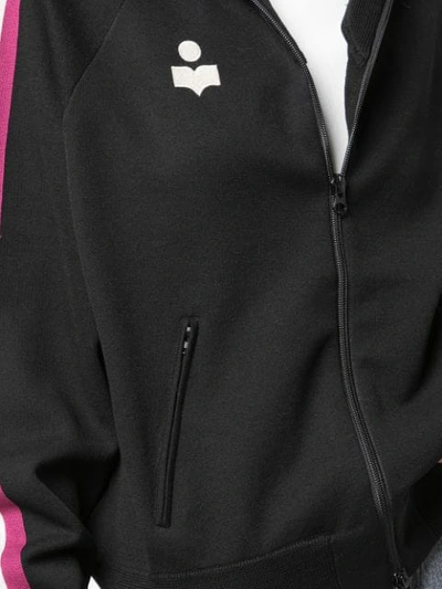 Shop Isabel Marant Étoile Logo Track Jacket In Black