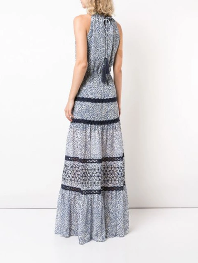 Shop Alexis Bel Capri Embroidered Dress  In Blue