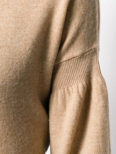 Shop Zimmermann Bishop Sleeve Jumper In Neutrals