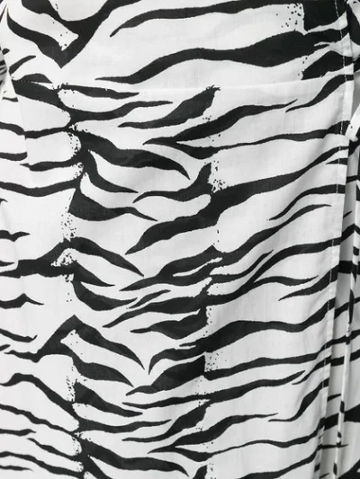 Shop Rixo London Tiger Print Dress In Bianco 322
